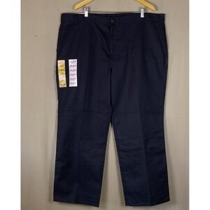 NWT Dickies 44X30 Men's Relaxed Fit‎ Straight Leg Double Knee Flex Black Pants